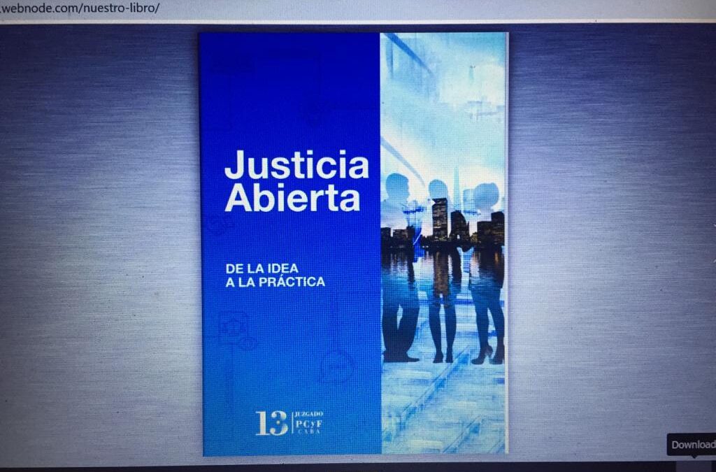 Presentaron el libro "Justicia Abierta: de la idea a la práctica"
