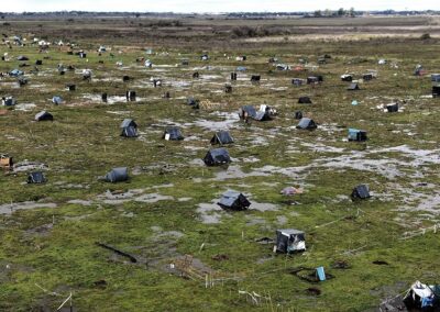 Toma de tierras en Guernica: el juez que postergó el desalojo pidió una "salida pacífica"