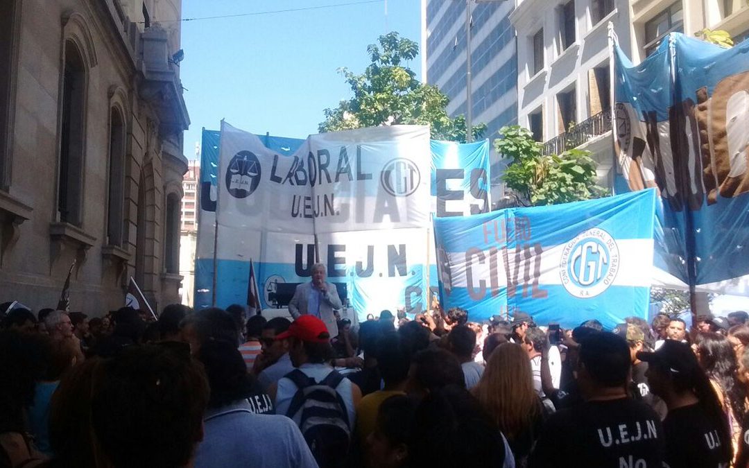 Los trabajadores judiciales adhirieron al paro nacional