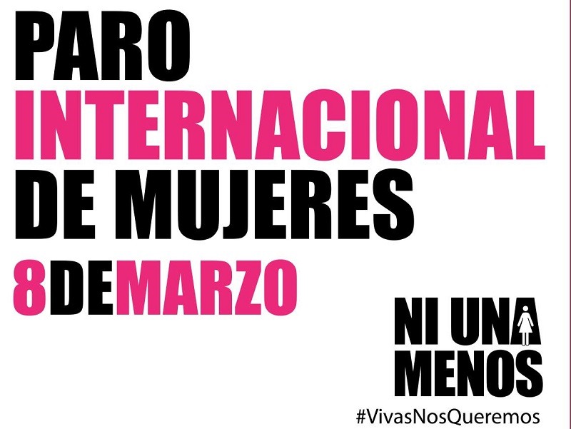 Las mujeres marchan en el primer Paro Internacional de Mujeres