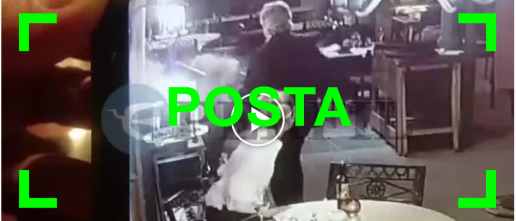 Reverso: Es verdadero el video que muestra a Alberto Fernández empujando a un hombre en un restaurante