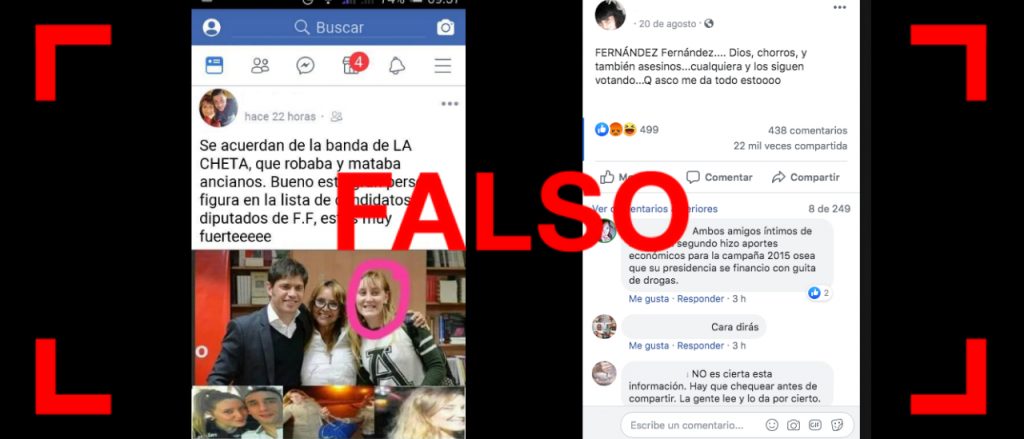 Reverso: Es falso que “La Cheta”, procesada como líder de una banda criminal es candidata del Frente de Todos