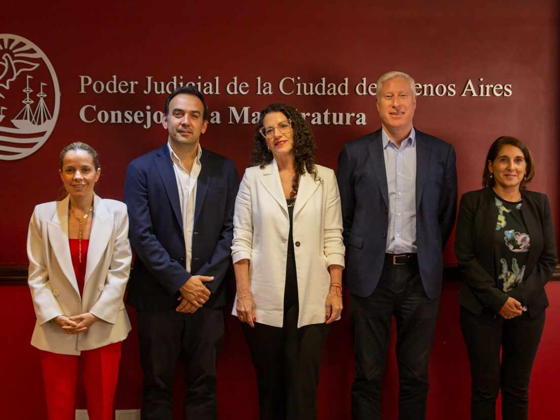 Ferrero, Quintana, Salvatelli, Coria y Correa. (crédito: prensa CMCABA) 