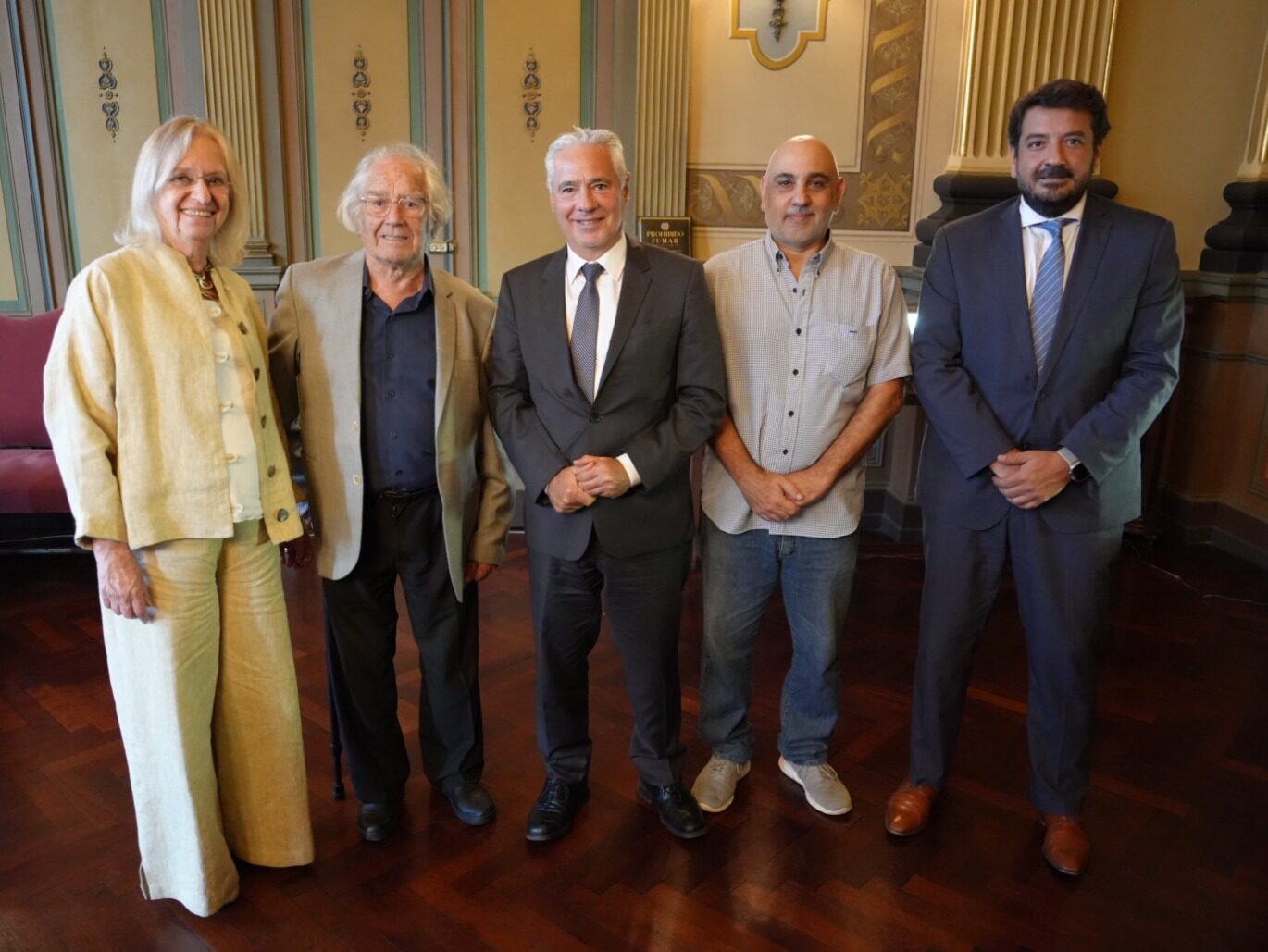 Kogan, Pérez Esquivel, Torres, Russo y Mena. (crédito: SCBA)